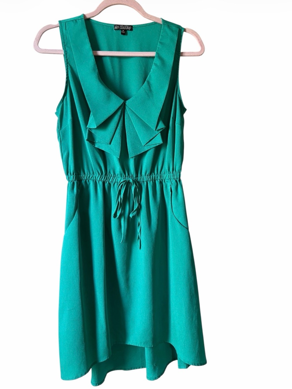 BeBop Teal V-Neck Women's Dress